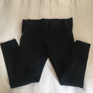 Black Zara Side Zip Leggings